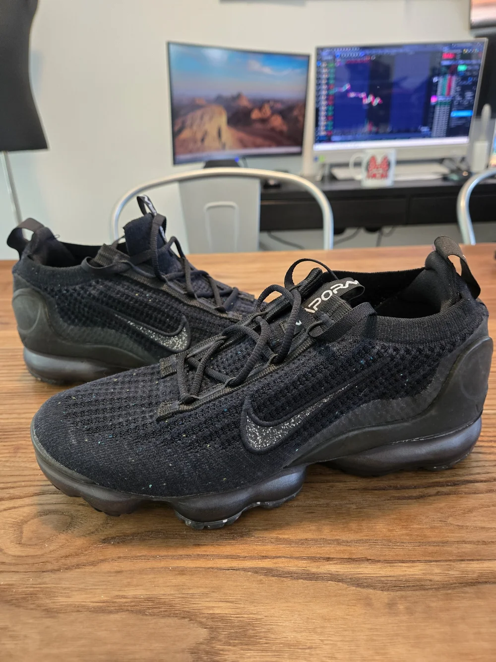 Nike Air Vapormax 2021 FK Black / Grey Women Size 9 DC9454 001
